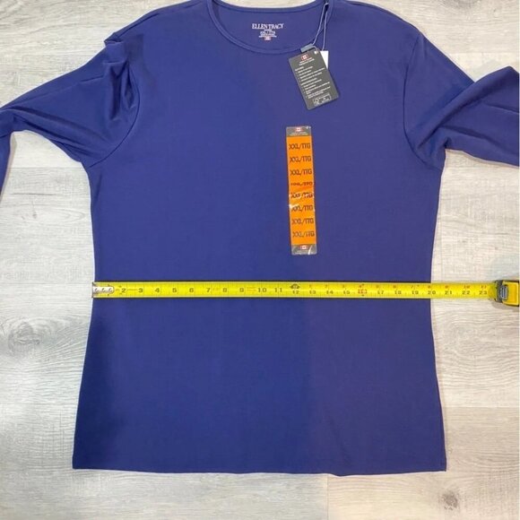 Ellen Tracy NWT Long Sleeve Navy Shirt Size XXL - Picture 10 of 16